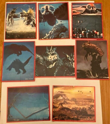 Godzilla II Monster Battle Card Set of 8 Rare Morinaga Gaigan Mothra Japanese-image