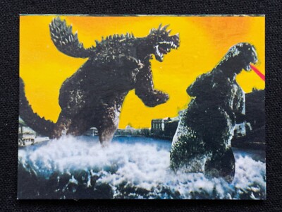 Godzilla Anguirus Mini Card Japanese TOHO TOEI Menko 2.6x1.9 Rare F/S-image