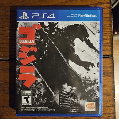 Godzilla Sony PlayStation 4 Game by Bandai 2015 Rare Out of Print-image