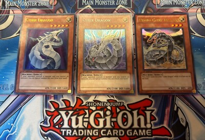 Cyber Dragon LCGX-EN176 SECRET + LCGX-EN175 + LCGX-EN177 ULTRA 1st LP/NM SET-image