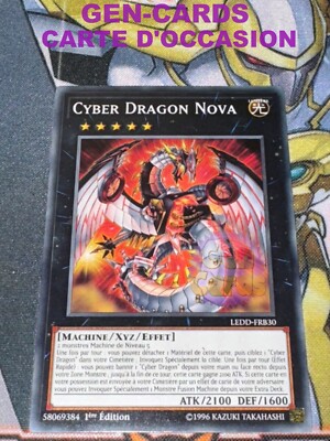 USED Yu Gi Oh Card CYBER DRAGON NOVA LEDD-FRB30 1st Edition-image