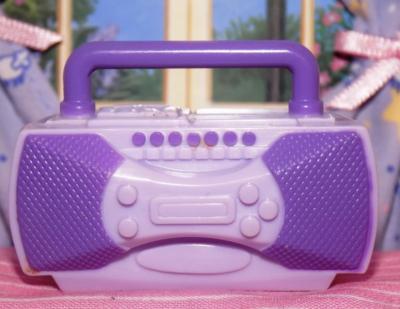 Fisher Price Loving Family Dollhouse purple Radio Stereo Boombox fits Barbie-image
