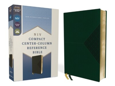 NIV, Compact Center-Column Reference Bible, Leathers (Leather Bound) (UK IMPORT)-image
