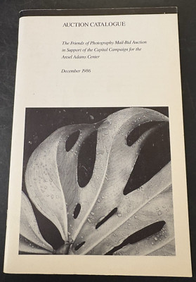 Ansel Adams Friends of Photography December 1986 Auction Catalogue art-image