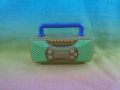 Fisher-Price Loving Family Dollhouse Green Boom Box CD Player Stereo-image