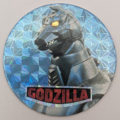 MechaGodzilla Holo 45 Godzilla New Cap Collection Menko Amada Card 1995 Japan-image
