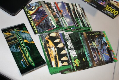 GODZILLIE SUPERVUE INKWORKS CARD SET OF 72 W/ WRAPPER 1998-image
