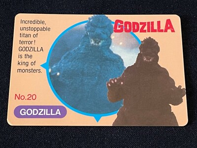 Godzilla Gigan Card 20 Banpresto 1993 TOHO Movie Rare Japan 2.32x3.38-image