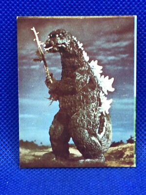 Godzilla Mini menko card 2.5 in No.010 TOHO 1970's Japanese rare F/S-image
