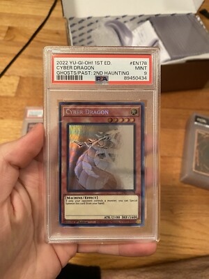 PSA 9 CYBER DRAGON GHOST GFP2-EN178 GHOST/PAST: 2ND HAUNTING ENGLISH 2022 1st Ed-image