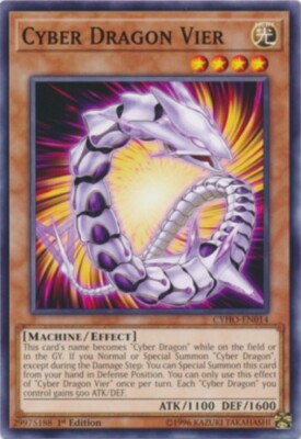 Cyber Dragon Vier - CYHO-EN014 - Common - 1st Edition x1 - Near Mint-image