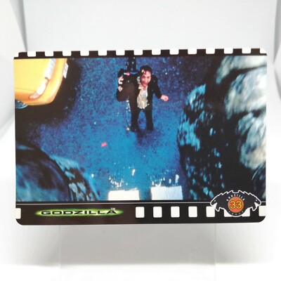 No.33 Godzilla Hollywood movie Card Japan TOHO 1998 BANDAI MADE in JAPAN TCG-image