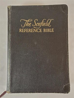 Holy Bible Scofield Reference Bible KJV 1945 Oxford Leather New & Improved-image