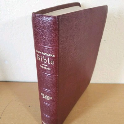 Thompson Chain Reference BIBLE KJV 4th Improved Ed Kirkbride 1964 Deluxe Leather-image