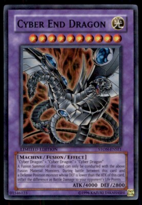 Yu-Gi-Oh! Cyber End Dragon #STON-ENSE1 Light Play-image