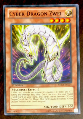 Cyber Dragon Zwei SDCR-EN004 YuGiOh! Cyber Dragon Revolution 1st Ed NM New x1-image