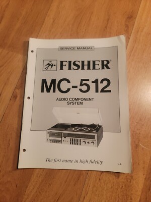 Fisher MC 512 Stereo System Service Manual -image